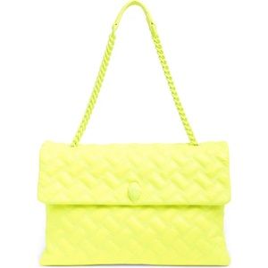 Kurt Geiger London XXL Kensington Drench NWT Neon Yellow Chain Strap